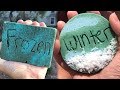 CRUSHING FLORAL FOAM WET Vs DRY AND FROZEN FLORAL FOAM SATISFYING ASMR