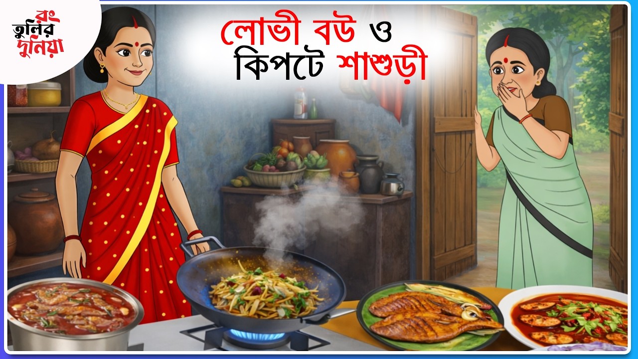 পেট খারাপ নতুন বউ || Thakumar Jhuli ||  Funny Cartoon ||Rongtulir Duniya || Bangla Comedy Cartoon