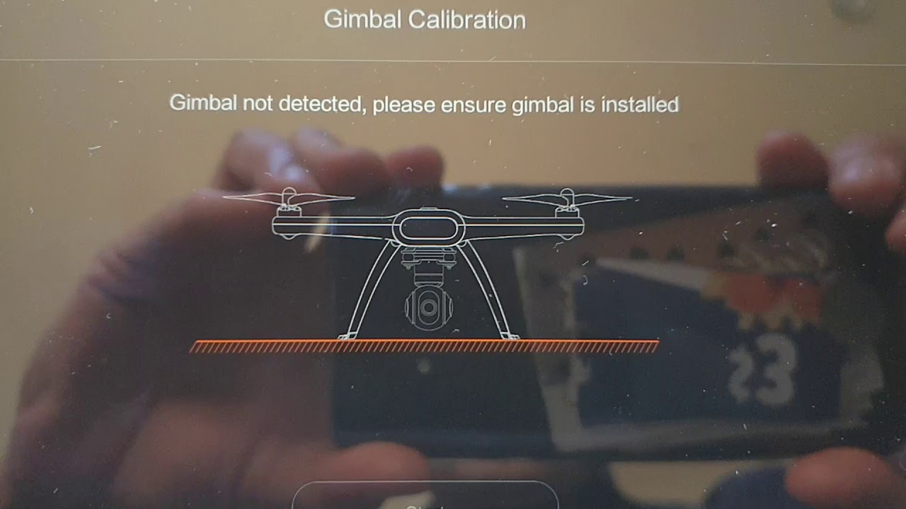 xiaomi mi drone 4k gimbal not detected