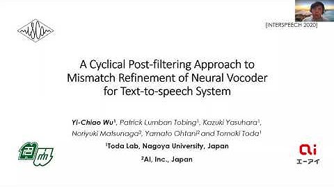 [INTERSPEECH 2020] Paper 1072: Neural-post-filter for TTS
