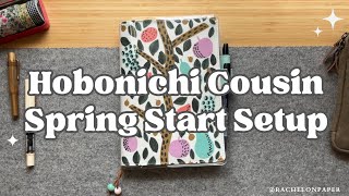 2024 HOBONICHI COUSIN SPRING START SETUP | how I use the hobonichi cousin as my *everything* journal