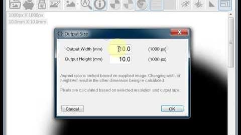 T2Laser Image Resolution and Scaling