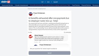 Colorado CDLE How to Fix Exhausted Benefits Due to Duplicate Employer Names