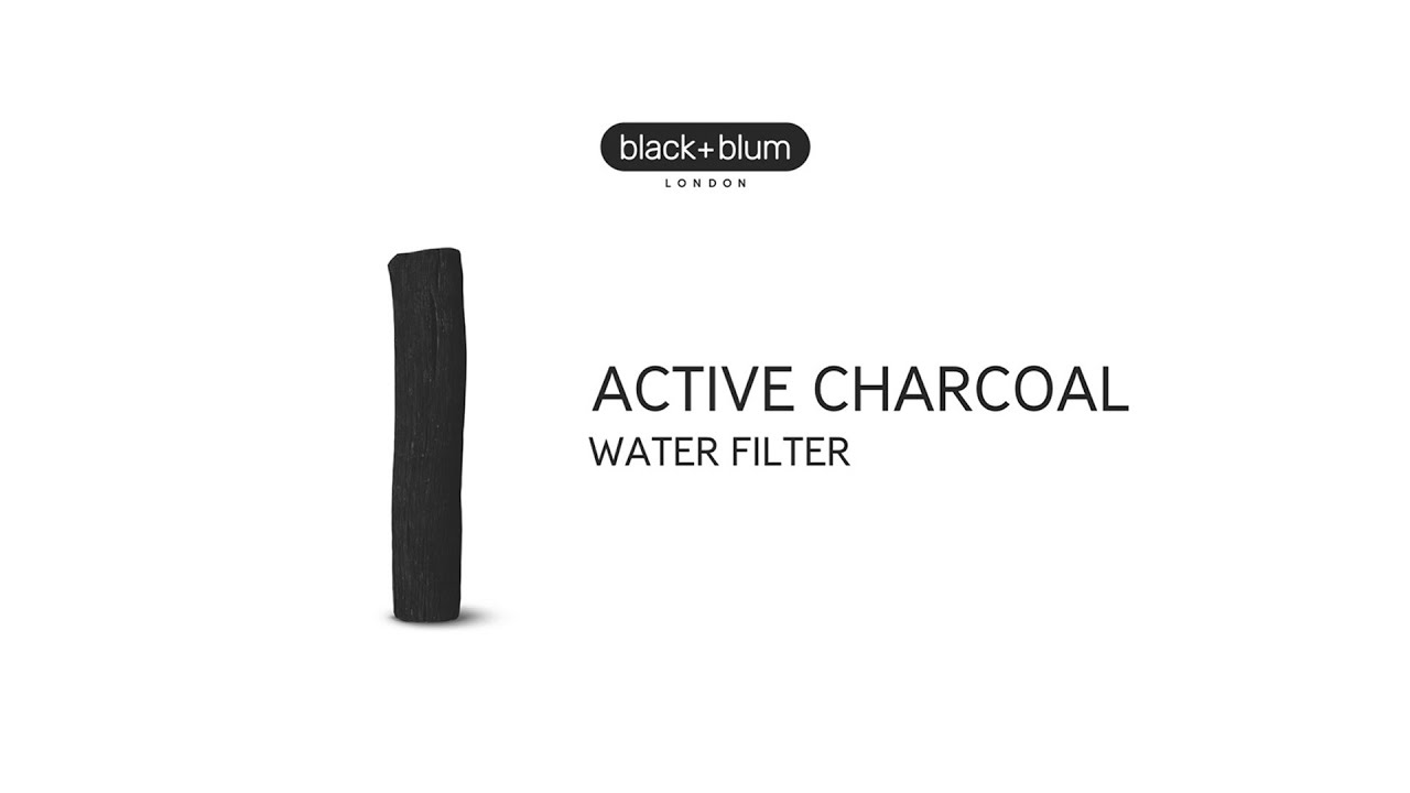 Bâton de charbon actif pour filtrer l'eau et spirale inox - Black+Blum