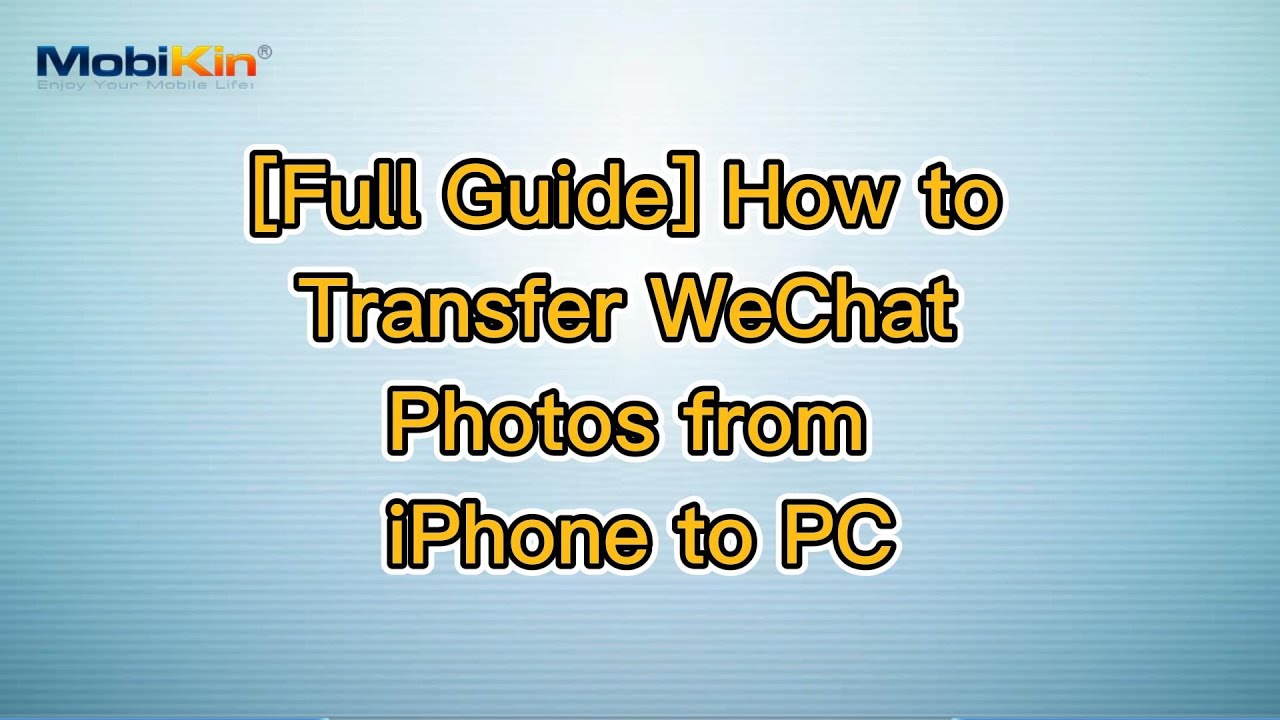 [Full Guide] How to Transfer WeChat Photos from iPhone to PC - YouTube