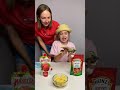 Jam ketchup mayonnaise and corn sticks #shorts by Hello Masha