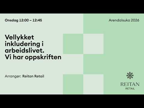 Vellykket inkludering i arbeidslivet. Vi har oppskriften