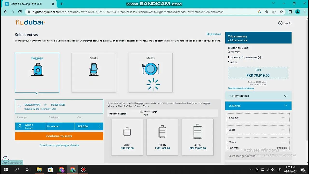 Flydubai Booking method YouTube