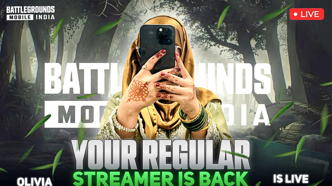 Your Regular Streamer Is Back 💚 BGMI LIVE ❤️  OLIVIA IS LIVE #bgmilive