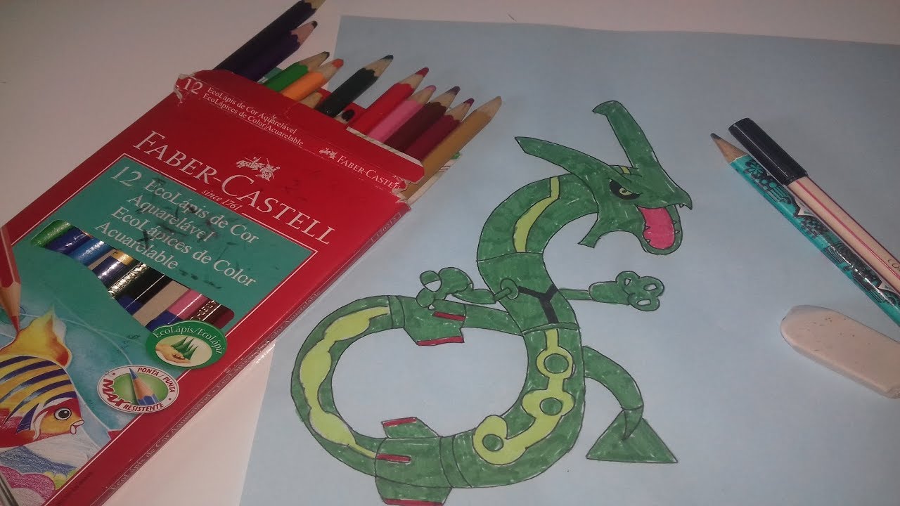 COMO DESENHAR UM POKÉMON LENDÁRIO DRAGÃO - YouTube