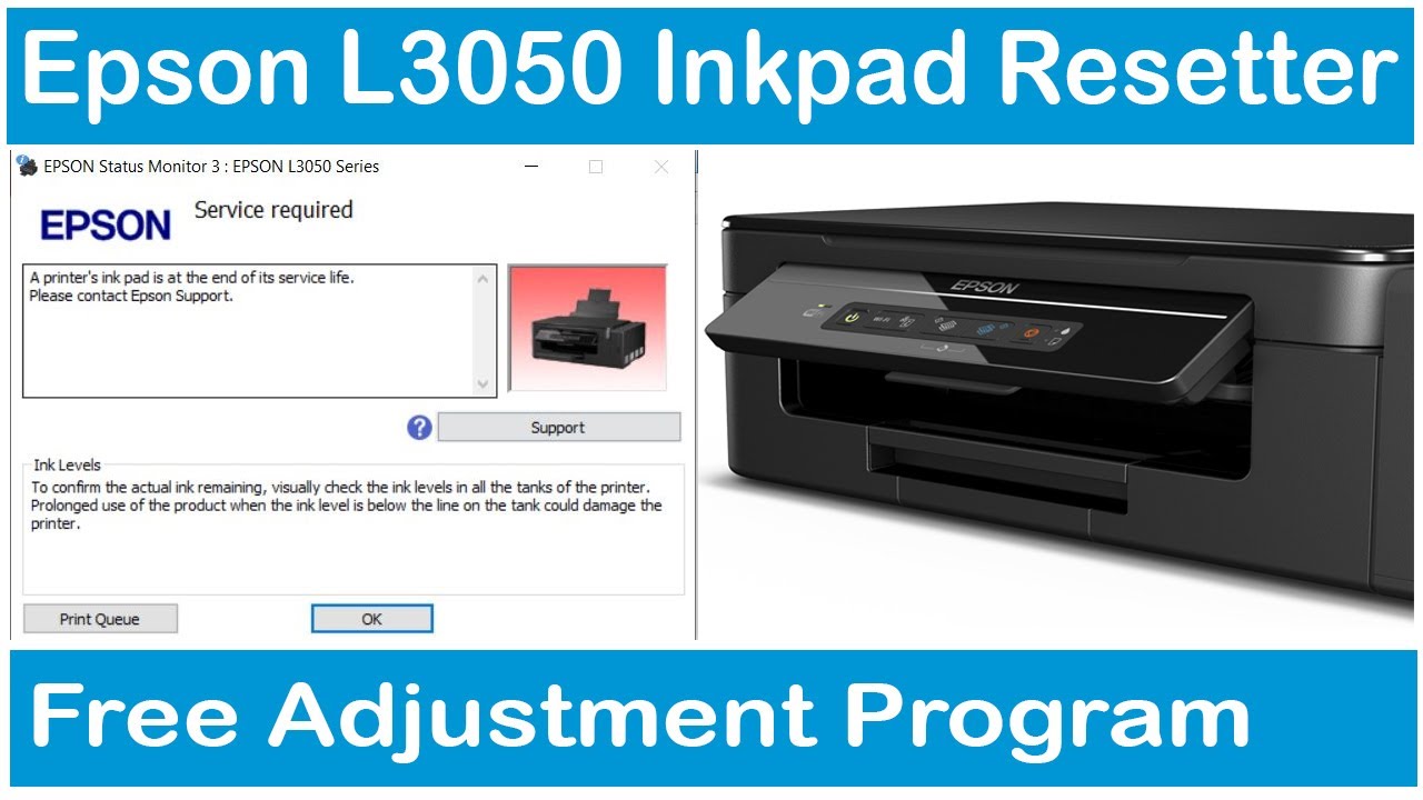 Epson L3050 Waste Ink Pad With Adjustment Program YouTube