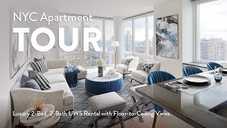 NYC Apartment Tour: Luxury 2-Bed, 2-Bath UWS Rental with Floor-to-Ceiling Views (Hawthorn Park, 24G)