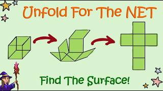 Unfold The 3D Shapes To Get The Surface! Use The Net Area