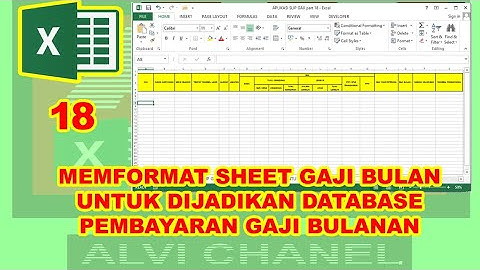 18 Aplikasi Slip Gaji VBA Excel - Memformat Sheet Gaji Bulan untuk Database Pembayaran Gaji Bulanan