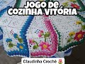 JOGO DE COZINHA VITÓRIA EM CROCHÊ, FÁCIL, RÁPIDO E ECONÔMICO 1/2 | Claudinha Crochê 🌷