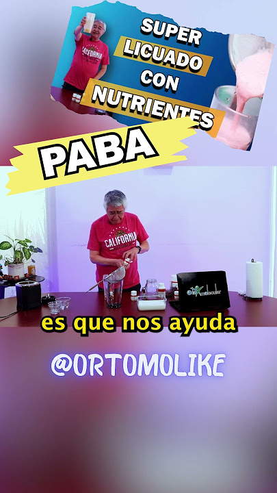 La #PABA y una sana #flora bacteriana #SUPERLICUADO #youtubeshorts #shorts #salud #saludable