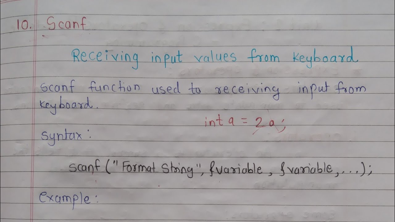 scanf in C? | What is scanf? | Simple Explanation | Hindi + English ...