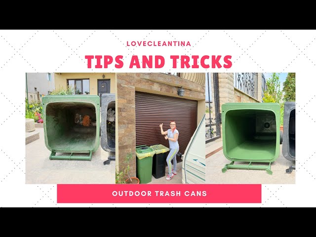 🗑️✨How to Clean Outdoor Garbage Cans and Keep Them Clean