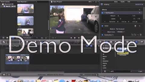 How to do the earthquake/shaking effect on IMovie