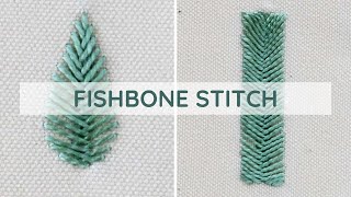 Fishbone Stitch Embroidery Tutorial: A Step-by-Step Video Guide