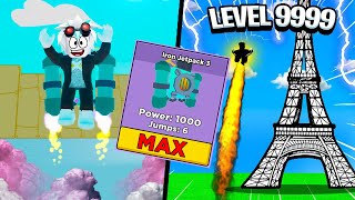 КУПИЛ ДЖЕТПАК МАКСИМАЛЬНОГО УРОВНЯ И ПРОШЕЛ ИГРУ ЗА 10 МИНУТ! ROBLOX Jetpack Jumpers