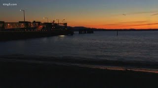 Timelapse of Edmonds waterfront at sunset - July 28, 2019