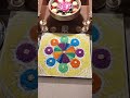 crystal salt Rangoli to remove negativity and tamil new year decoration