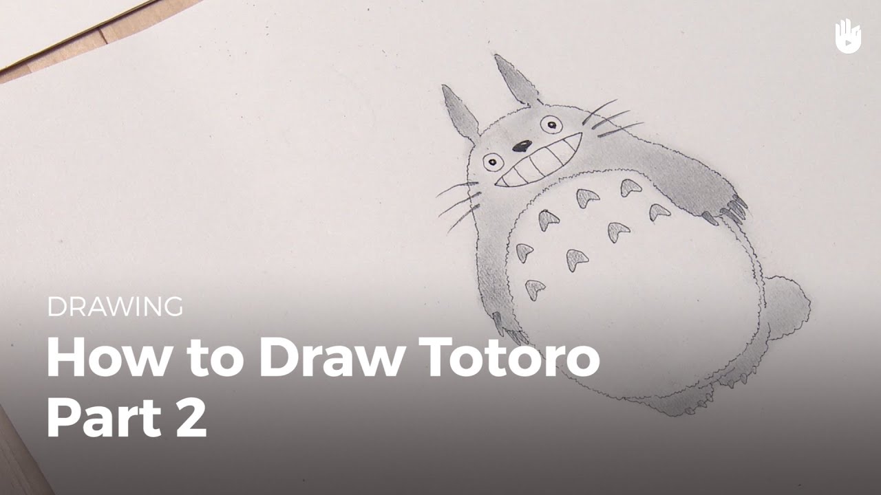 Learn To Draw Manga Easily How To Draw Totoro 2 2 Youtube