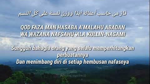 Lirik Qod Faza Man (Muhasabatun nafsi) by Az Zahir