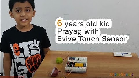 Journey of Prayag | Coding for Kids | Evive Touch Sensor project by  6 years old