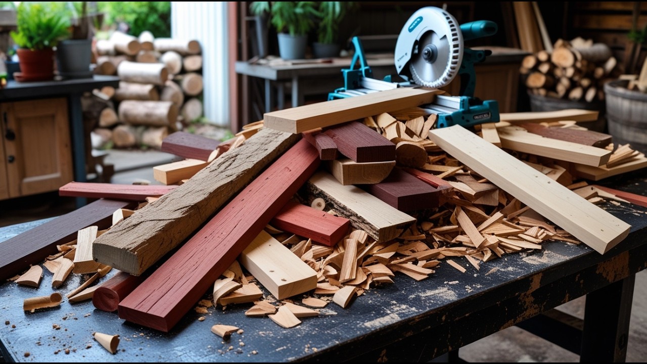 Hidden Gems: Transforming Forgotten Wood Scraps Into a High-End Coffee Table