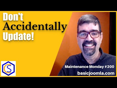 Don't Accidentally Update to Joomla 4  - 🛠 MM #200