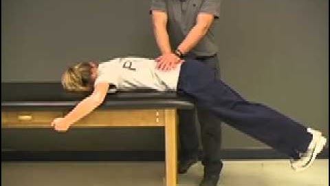 Prone Lumbar Instability Test