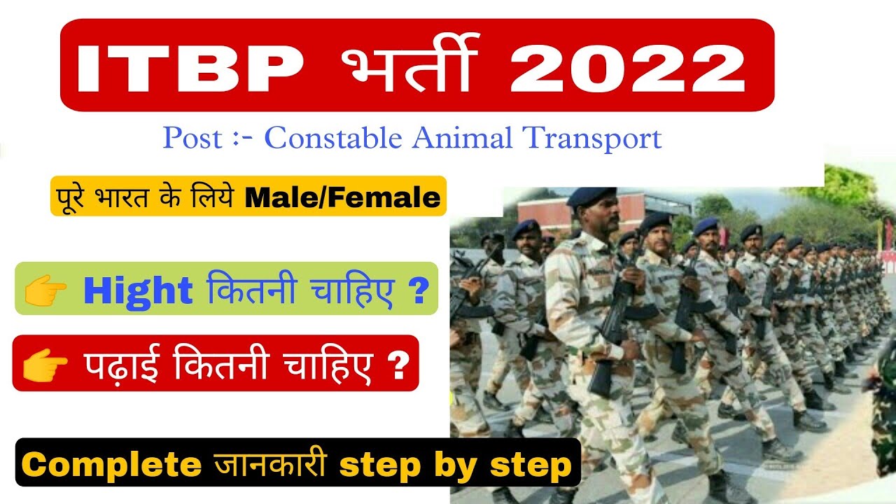 ITBP Constable Animal Transport Recruitment 2022 ITBP New Vacancy itbp-constable-animal-transport-recruitment-2022-itbp-new-vacancy