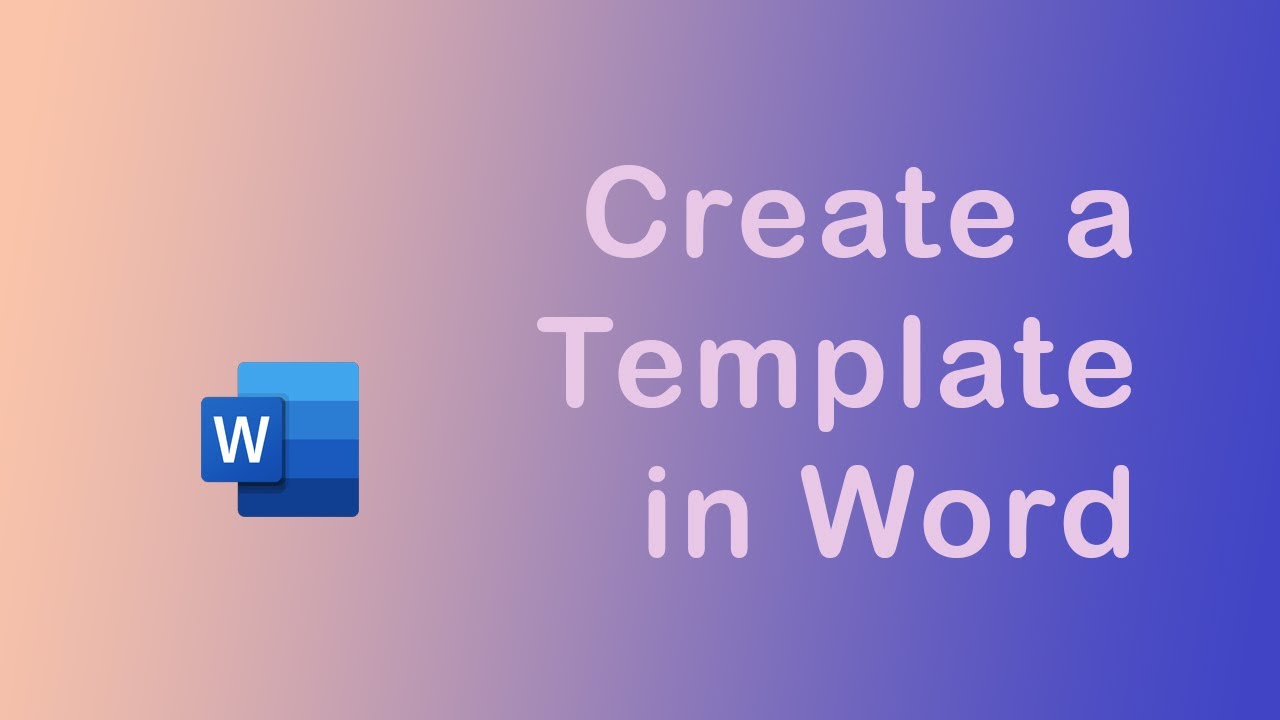 how-to-create-a-template-in-word-youtube