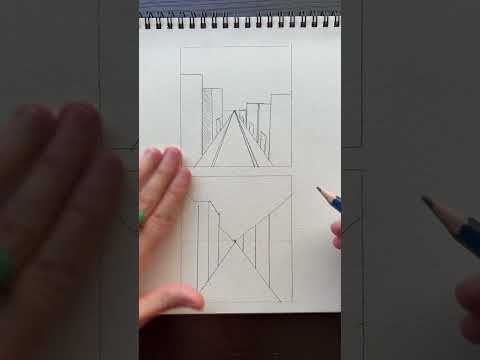 One point perspective drawing tip #drawingtutorial #howtodraw #arttutorial #drawing