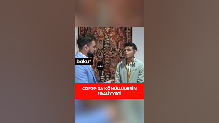 COP29-da könüllülərin fəaliyyəti