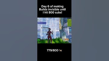 Day 6 of making builds invisible until I hit 800 subs!