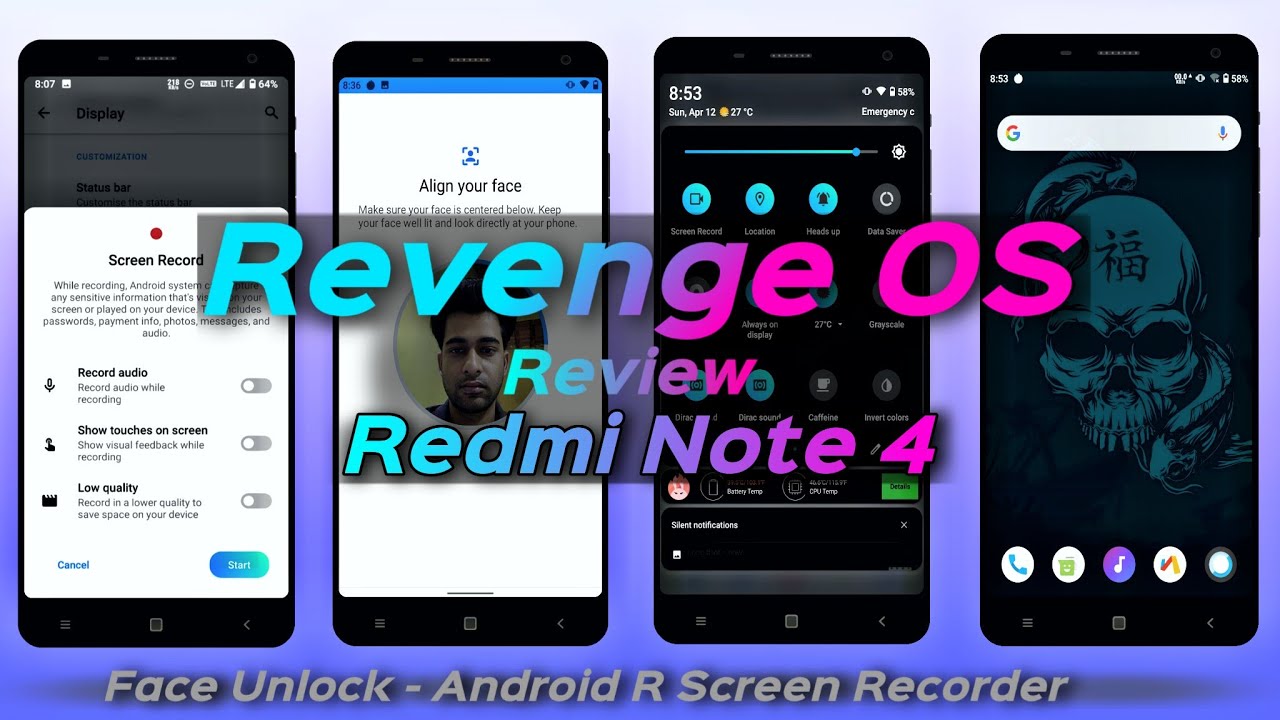 Official Revenge OS for Redmi Note 4 Review, Face Unlock, Android R ...