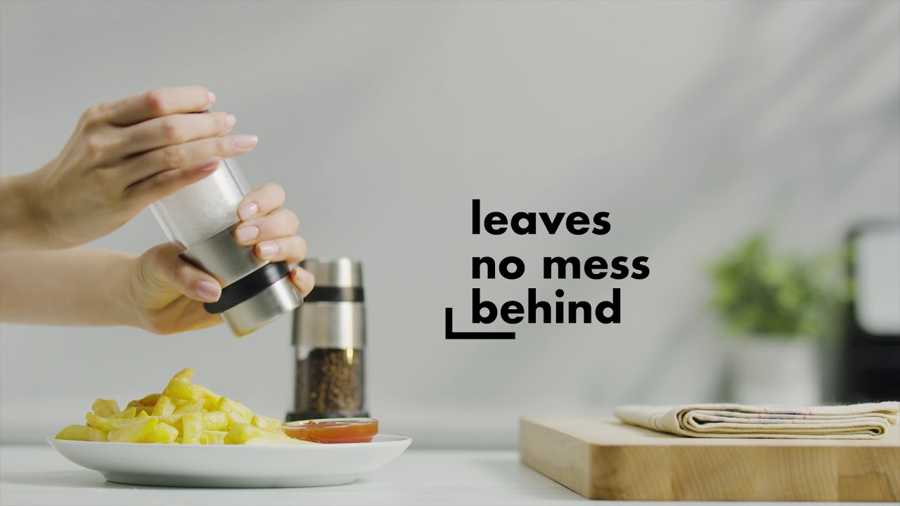 Accent Mess-Free Salt & Pepper Grinder Set