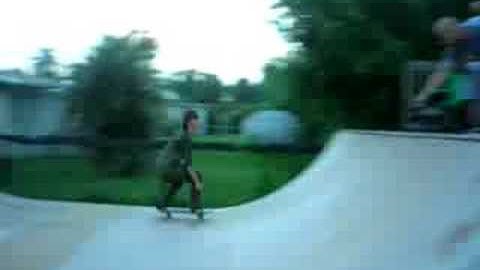 frontside nose grind on mini