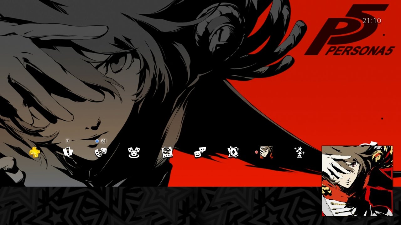 Persona 5 Goro Akechi Special Ps4 Theme Avatar Set Youtube