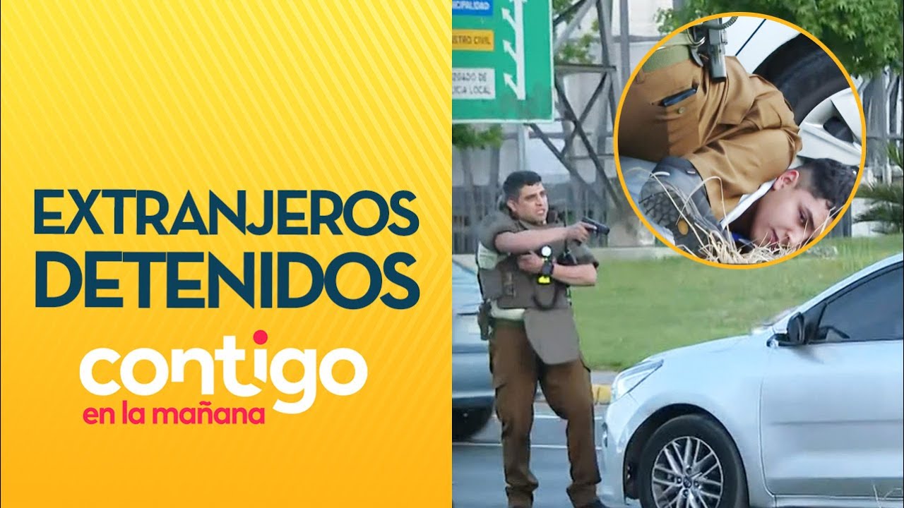 4 EXTRANJEROS DETENIDOS: Delincuentes robaron un celular y señal los delató - Contigo en la Mañana