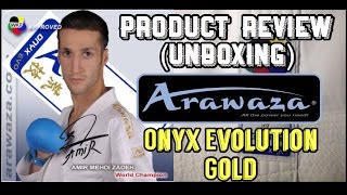 Product Review Arawaza Onyx Evolution Gold Kumite Karate-Gi (unboxing)