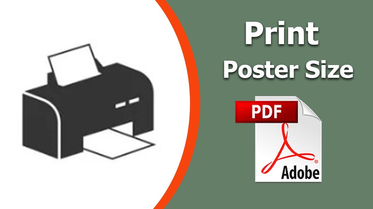 bruser Optøjer kontoførende How to print poster size in pdf using Adobe Acrobat Pro DC - YouTube