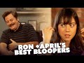 Best of Ron and April&#39;s Bloopers from Parks and Rec | Aubrey Plaza &amp; Nick Offerman | Comedy Bites