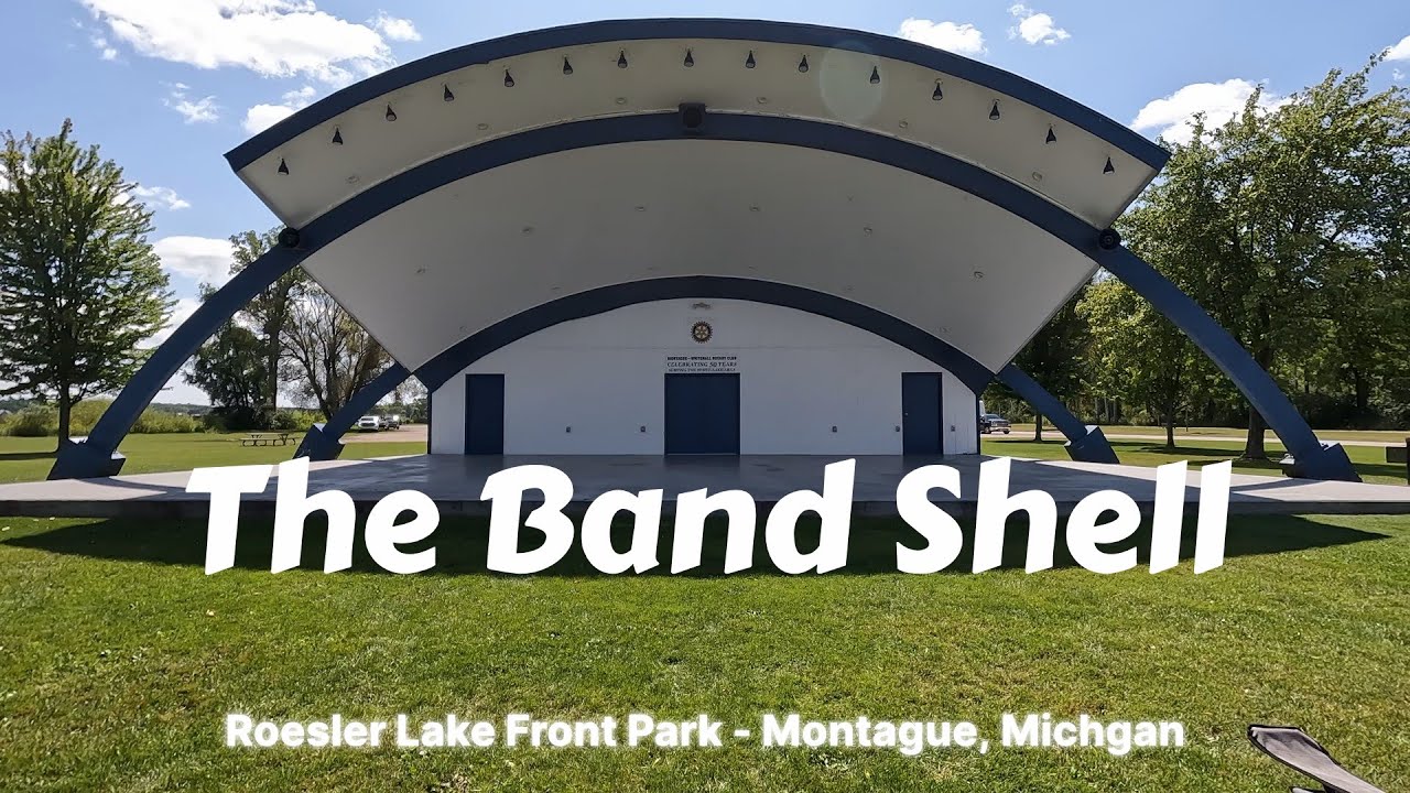 Behind the Scenes at Roesler Lake Front Park Band Shell | Magic Bus/ Montague, MI