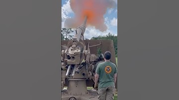 Flak 37 88mm firing @WW2Armor #flak #tank #germanengineering #ww2 #reenactment #wwii #military#war