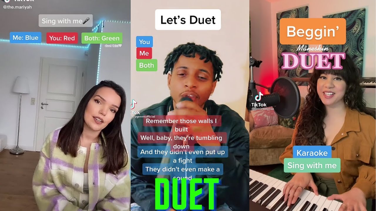 Sing With Me  Duet TikTok Music Challenge 