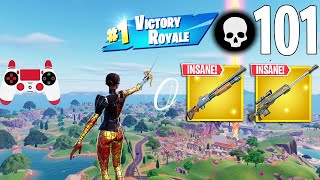 101 Elimination Solo Vs Squads Gameplay Wins (Fortnite Chapter 5 PS4 Controller)